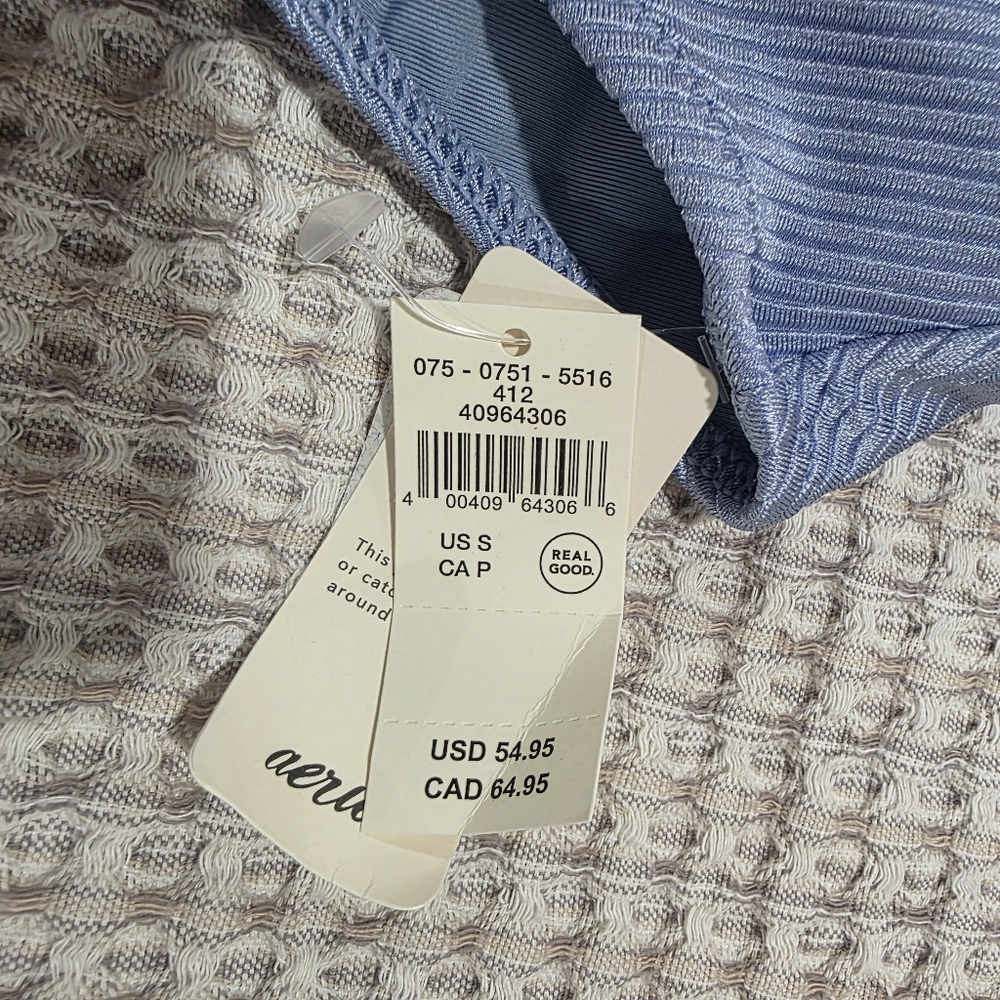 Aerie Light Blue One-Piece Swimsuit - Picture 3 of 4